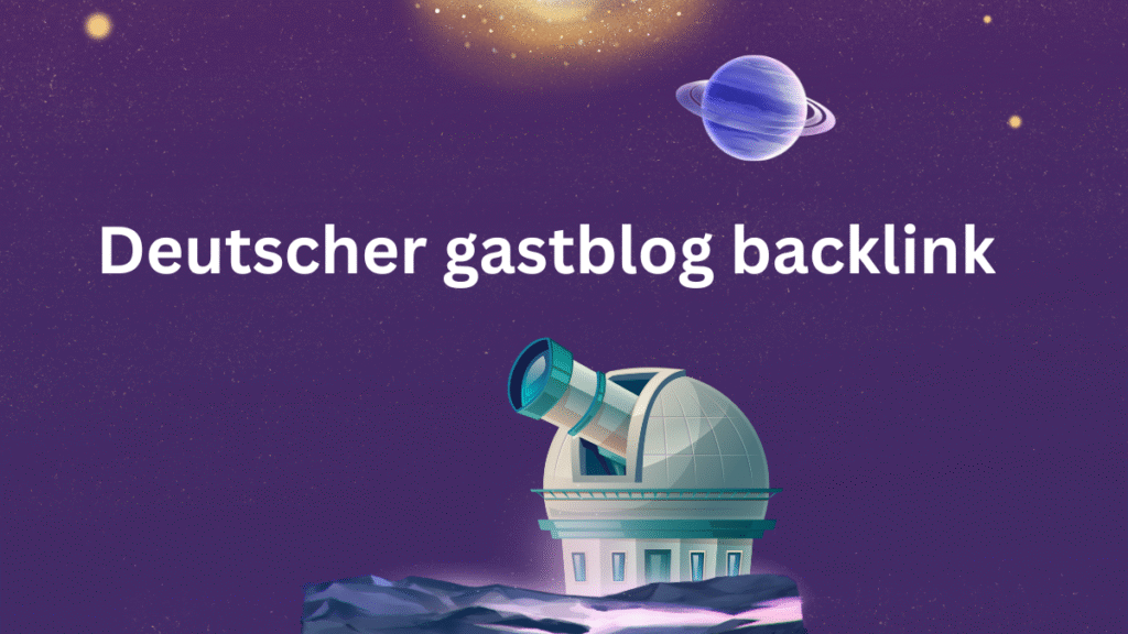 Deutscher gastblog backlink