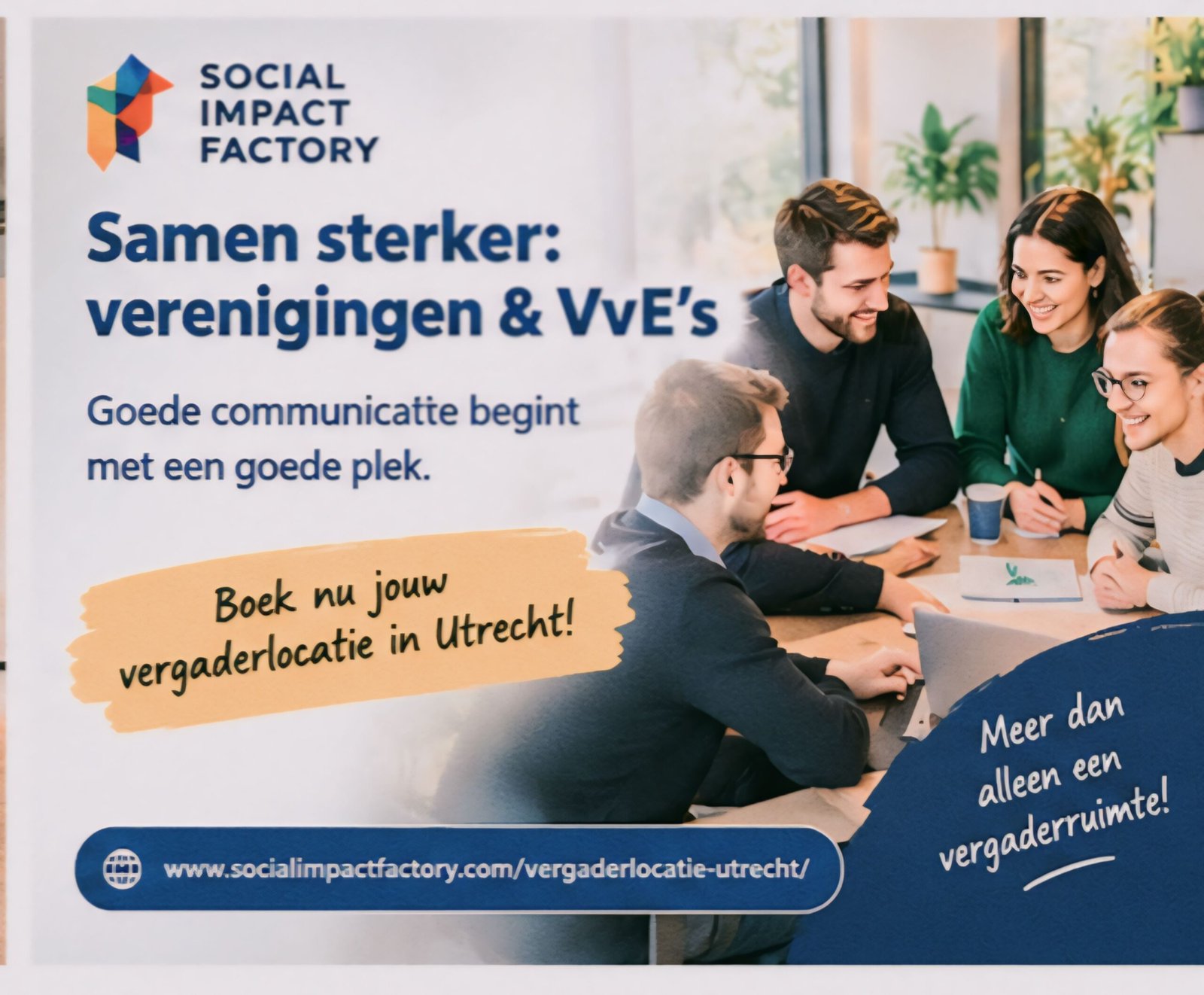 Vergaderlocatie Utrecht voor verenigingen en VvE’s: zo maak je van een mailing een uitnodiging